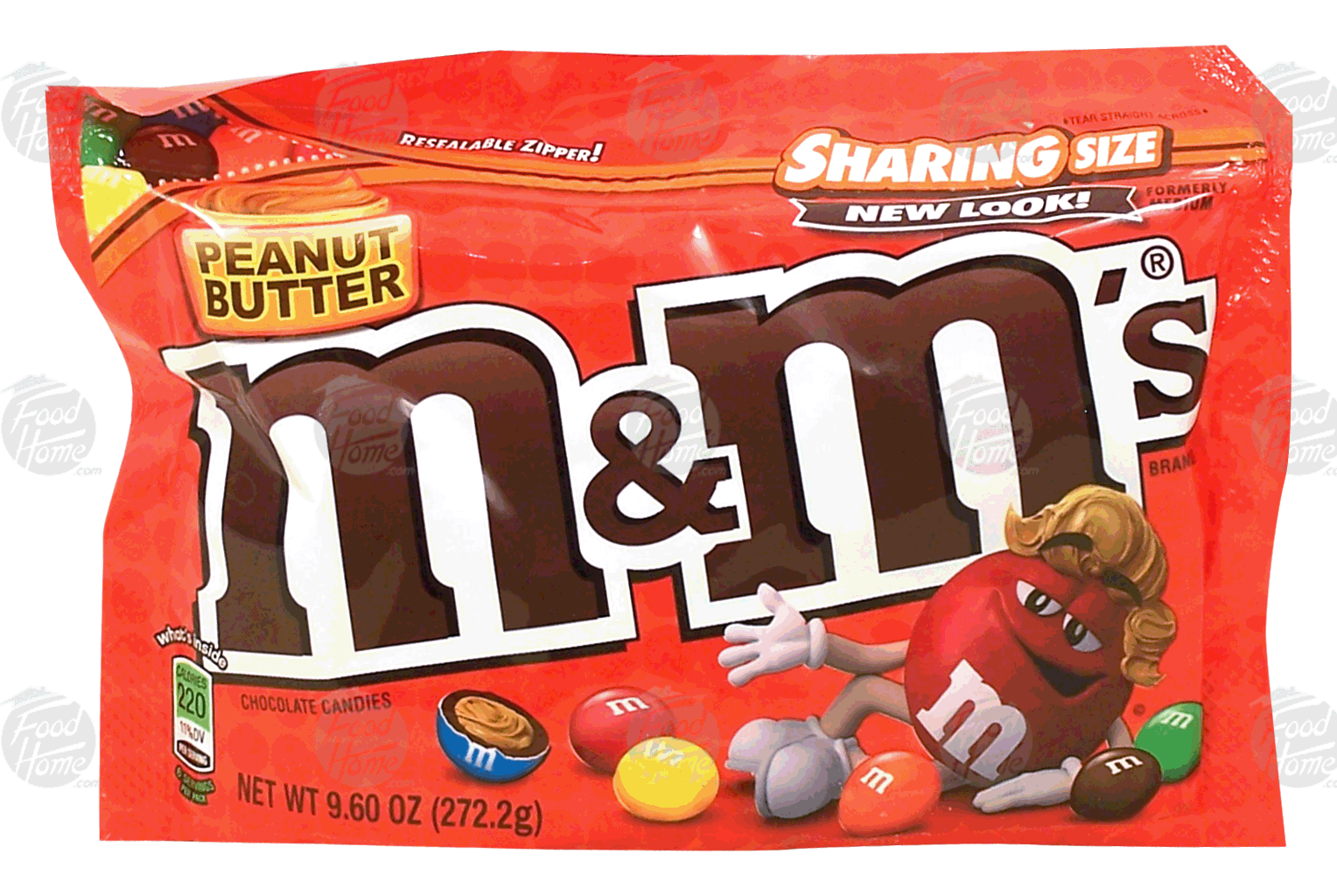 M&M's(r) Sharing Size peanut butter chocolate covered candies Full-Size Picture